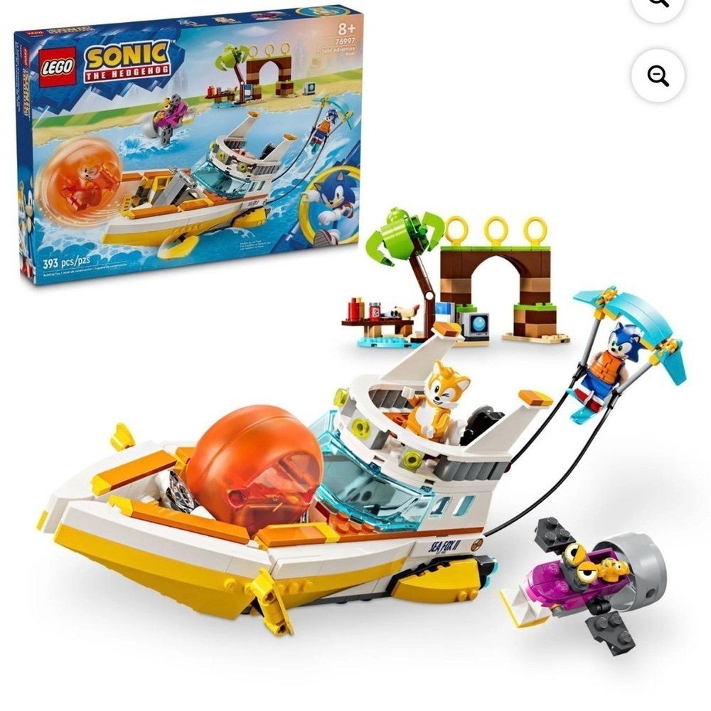 LEGO Sonic the Hedgehog: Tails’ Adventure Boat Building Toy, 76997 NIB